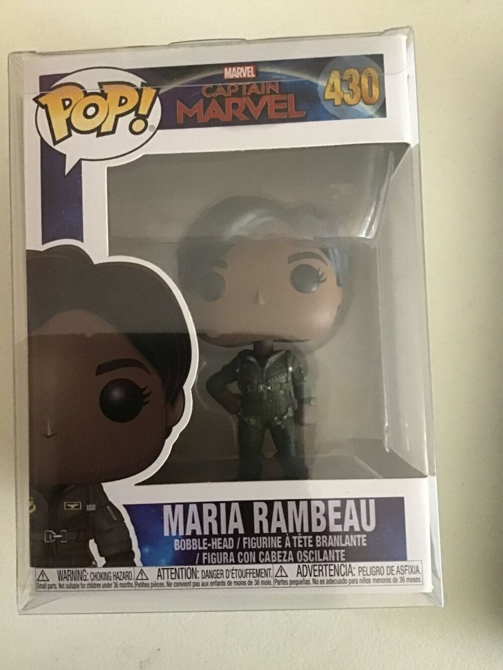 Funko Pop Marvel Captain Marvel Maria Rambeau #430 Lashana Lynch Vinyl Protector